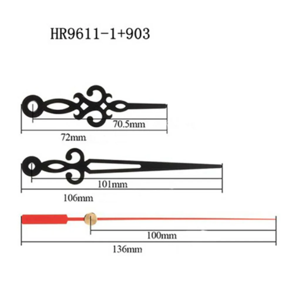 Practical Quartz Clock Movement Mechanism With 3Pairs Long Spindle Hands Kit DIY Black Rubber Gasket Quartz Clock Movement
Practical Quartz Clock Movement Mechanism With 3Pairs Long Spindle Hands Kit DIY Black Rubber Gasket Quartz Clock Movement