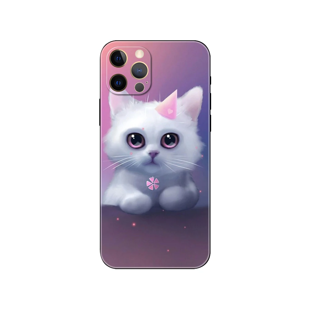 Черный чехол из ТПУ для iphone 5 5s se 2020 6 6s 7 8 plus x 10 XR XS 11 12 mini pro MAX задняя крышка с