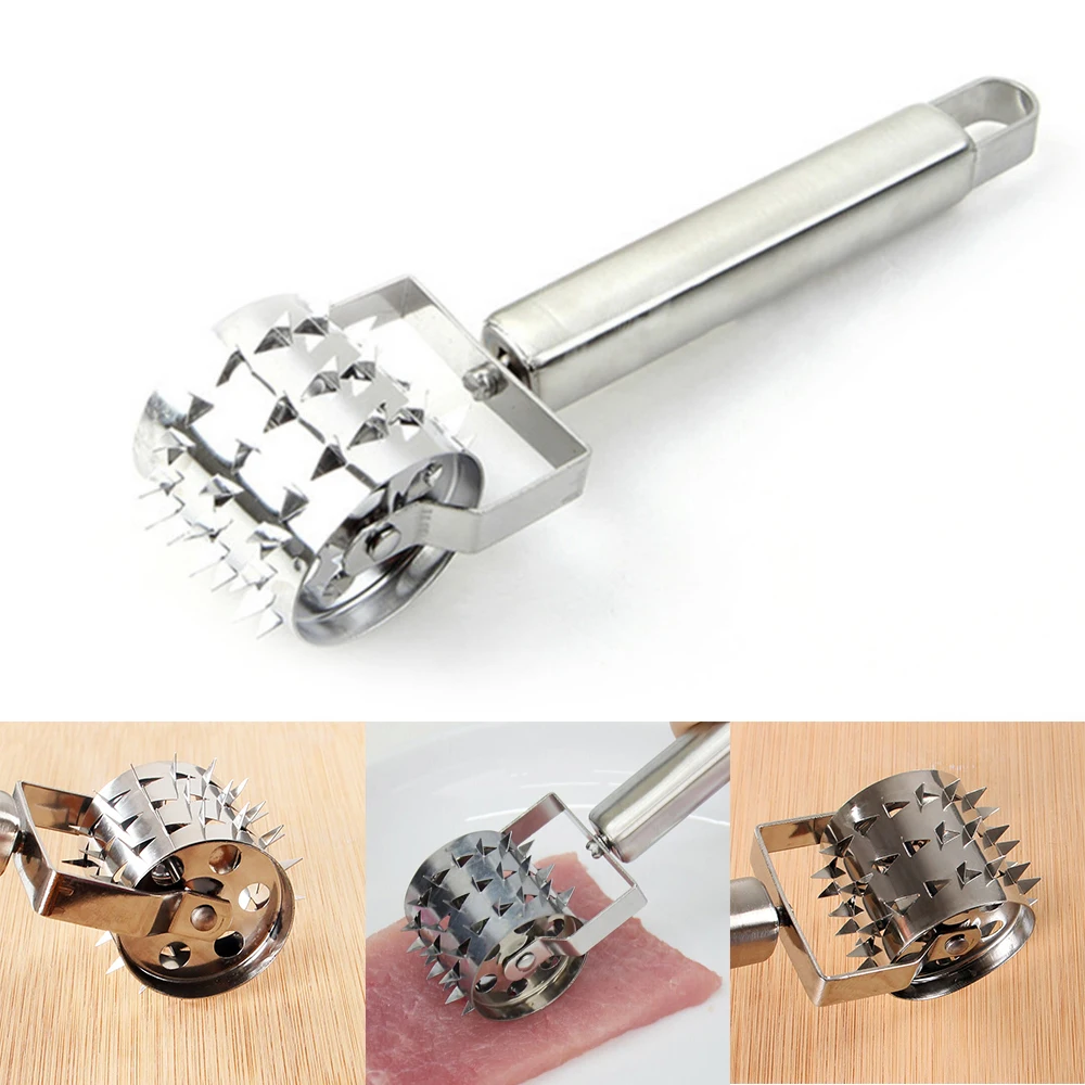 Profession Rolling Meat Tenderizer Needle Stainless Steel Steak Beef Meat Tender Roll Meat Needle Kitchen Tool
Profession Rolling Meat Tenderizer Needle Stainless Steel Steak Beef Meat Tender Roll Meat Needle Kitchen Tool
