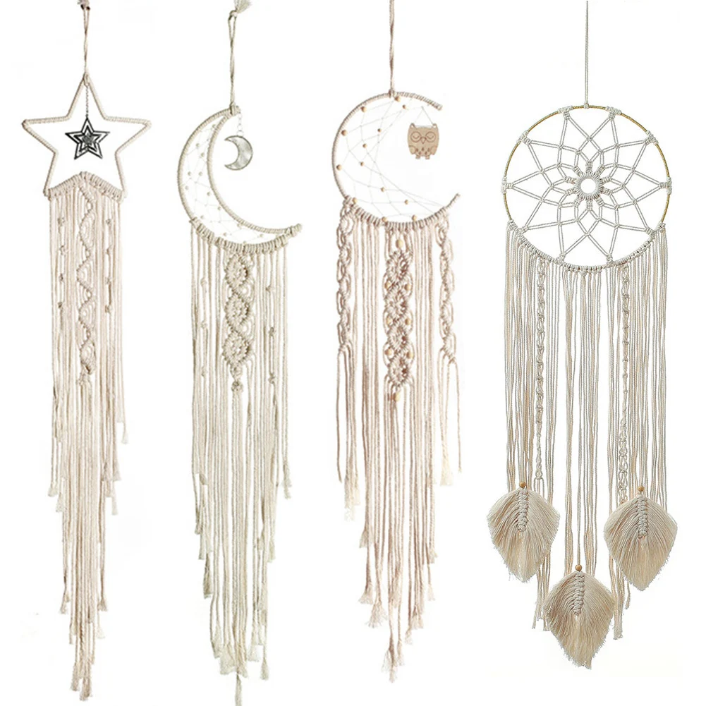 Dream Catcher Bohemian Woven Crochet Wall Art Moon Star Hanging Ornament Home Bedroom Living Room Decoration Gifts for Girls
Dream Catcher Bohemian Woven Crochet Wall Art Moon Star Hanging Ornament Home Bedroom Living Room Decoration Gifts for Girls