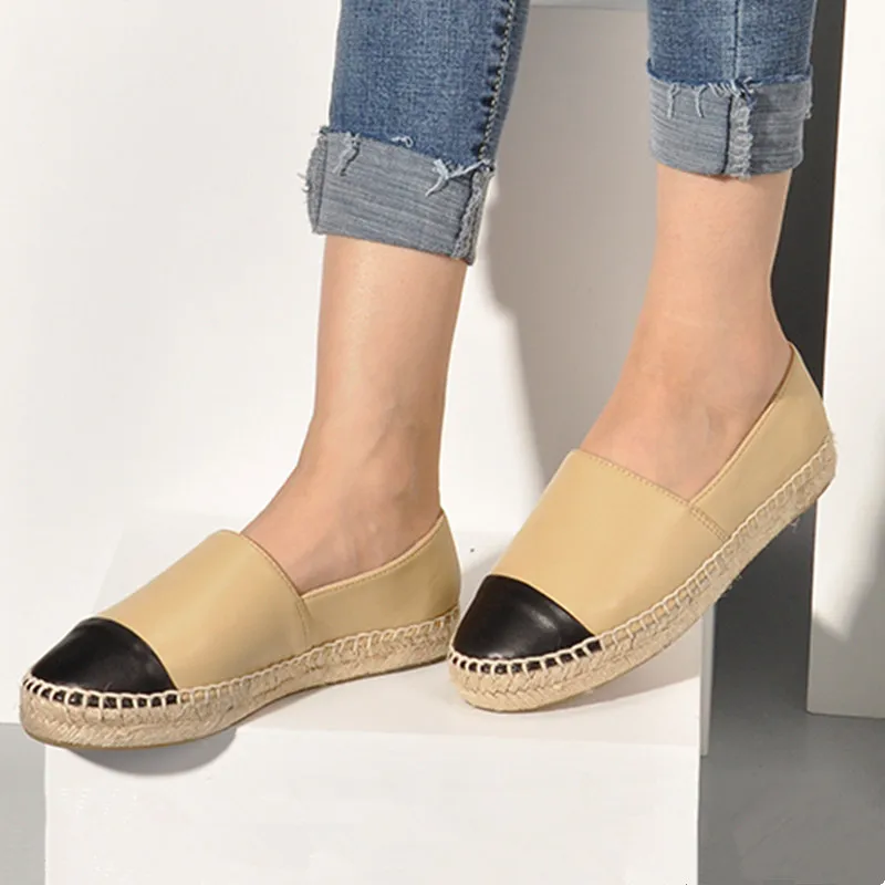 Factory Direct Sales Women's Fashion Soft Genuine Leather Brand Flat Classical Designers Spring Autumn Espadrilles Loafers Shoes
Factory Direct Sales Women's Fashion Soft Genuine Leather Brand Flat Classical Designers Spring Autumn Espadrilles Loafers Shoes
