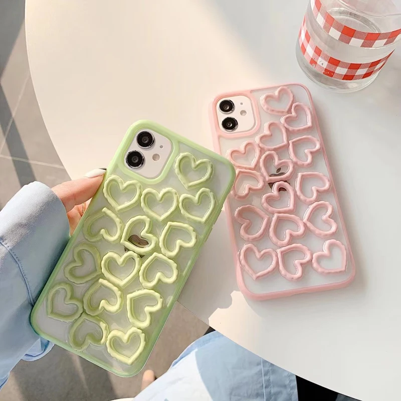 For iPhone 12 11 Pro Max Cases Cute Three-dimensional Love Heart Phone Case For iPhone X XR XS Max 7 8 Plus Back Cover
For iPhone 12 11 Pro Max Cases Cute Three-dimensional Love Heart Phone Case For iPhone X XR XS Max 7 8 Plus Back Cover