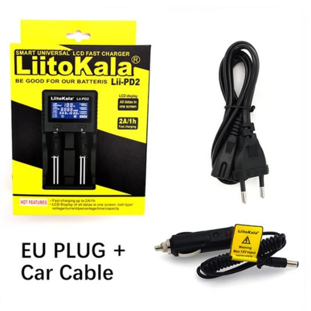 Liitokala Lii-PD4 LiiPD2 18650 3.7V Li-ion charger 1.2V NiMH battery21700 18350 18500 AAA LiFePO43.2V 3.85V cargador 26650
Liitokala Lii-PD4 LiiPD2 18650 3.7V Li-ion charger 1.2V NiMH battery21700 18350 18500 AAA LiFePO43.2V 3.85V cargador 26650