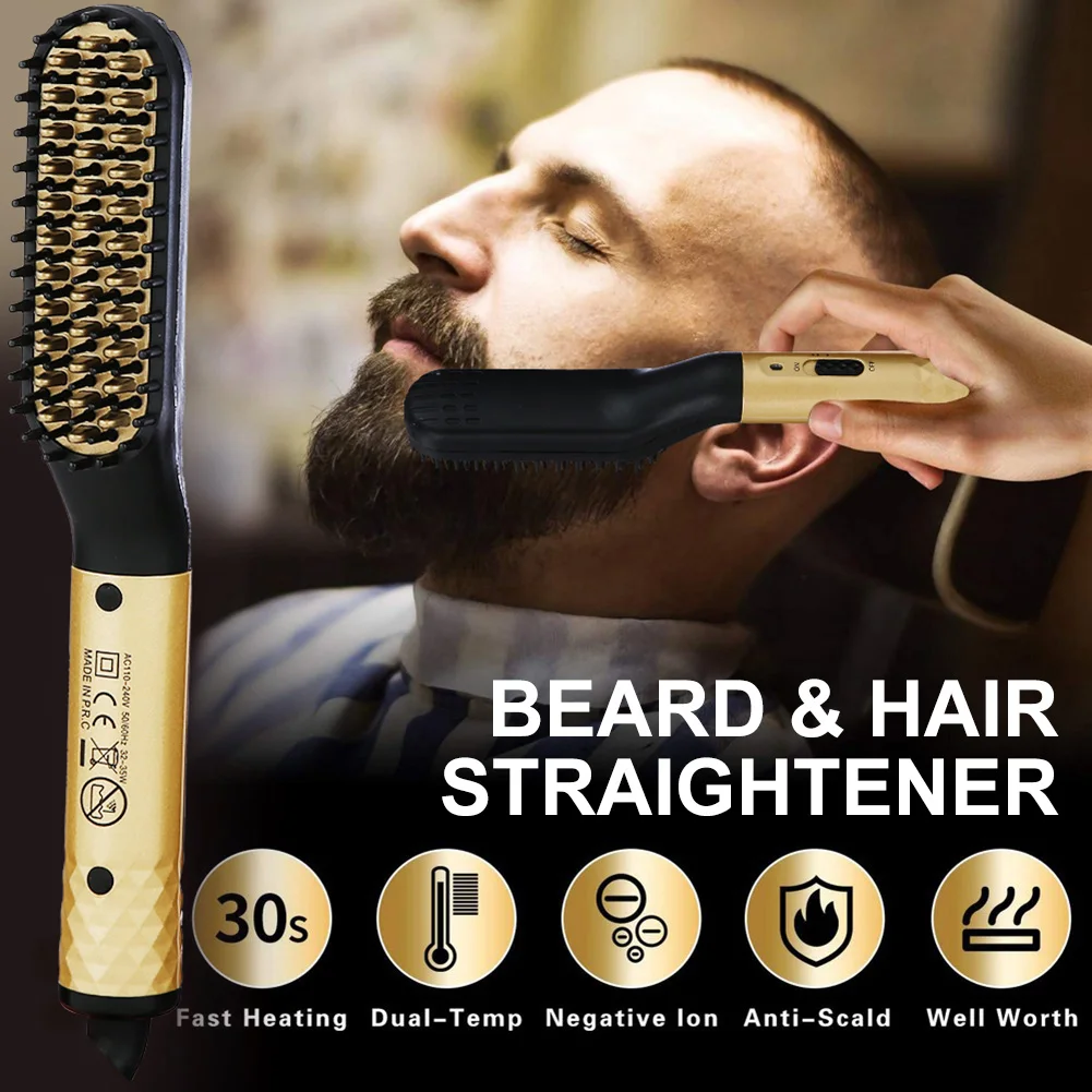 Beard Straightener for Men Fast Heating Multifunctional Hair Straightening Comb Hot Comb Hair Beard Hair Straightener Styling
Beard Straightener for Men Fast Heating Multifunctional Hair Straightening Comb Hot Comb Hair Beard Hair Straightener Styling