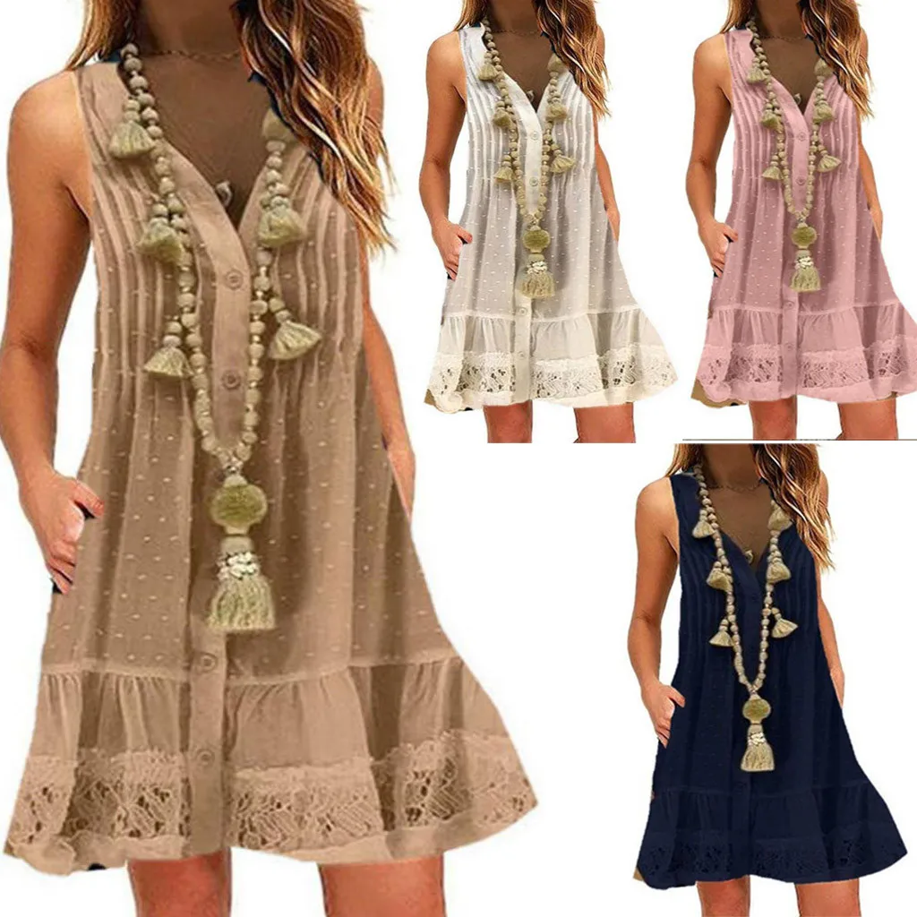 vestidos Bohemian Dresses Women Summer Dress V-Neck Sleeveless Party Evening Beach Short Mini Dress vestido de mulher
vestidos Bohemian Dresses Women Summer Dress V-Neck Sleeveless Party Evening Beach Short Mini Dress vestido de mulher