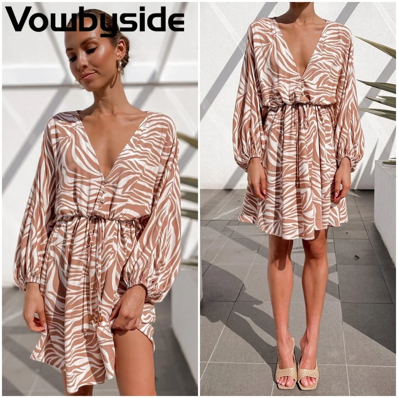 Zebra Pattern Lace-up Casual Fashion Spring and Autumn Women's Dress Long Sleeve V-neck Dress
Zebra Pattern Lace-up Casual Fashion Spring and Autumn Women's Dress Long Sleeve V-neck Dress