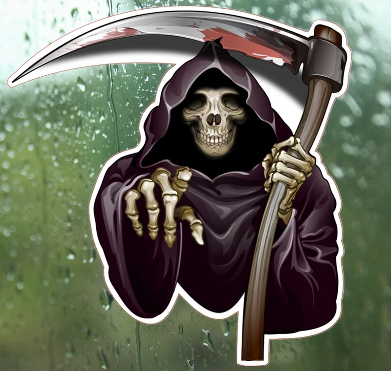 14.5*14cm Pickaxe Axe Death Skull Car Sticker Funny Colorful Auto Automotive Decals Stickers 
14.5*14cm Pickaxe Axe Death Skull Car Sticker Funny Colorful Auto Automotive Decals Stickers