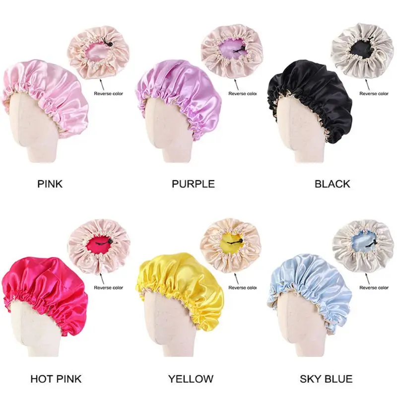 Kids Double Layer Satin Bonnet Adjustable Sleep Night Cap Turban Hat Chemo Cap R9JD
Kids Double Layer Satin Bonnet Adjustable Sleep Night Cap Turban Hat Chemo Cap R9JD