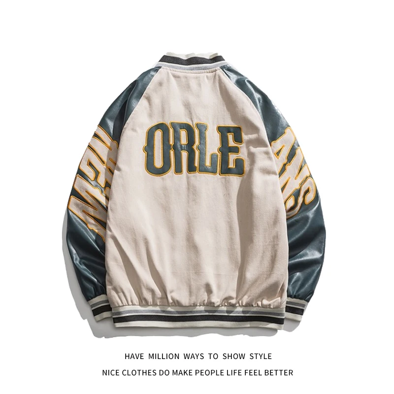 2021 New Spring&Autumn Embroidery Baseball Jacket Women's Coat Men's Couple Bomber Unisex Boyfriend Style Varsity Hiphop Street
2021 New Spring&Autumn Embroidery Baseball Jacket Women's Coat Men's Couple Bomber Unisex Boyfriend Style Varsity Hiphop Street