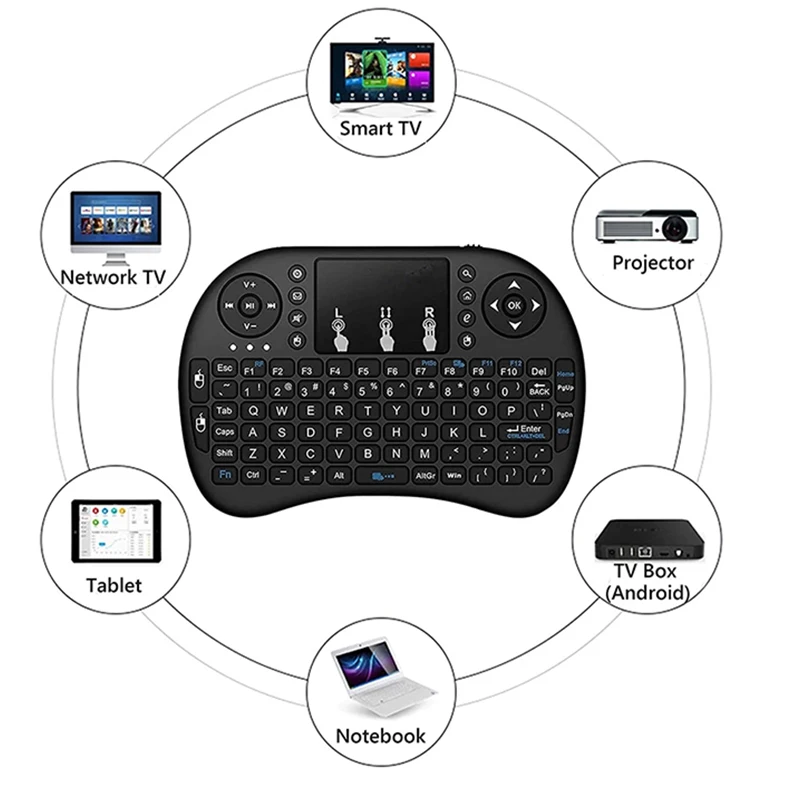 i8 Mini Keyboard 2.4G Russian English Version Wireless Remote Control Air Mouse With Touchpad for Laptop Android TV Box PC
i8 Mini Keyboard 2.4G Russian English Version Wireless Remote Control Air Mouse With Touchpad for Laptop Android TV Box PC