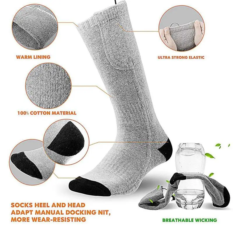 Adjustable Warmer Socks Electric Heated Socks Rechargeable Battery For Women Men Winter Outdoor Skiing Cycling Winter Sport
Adjustable Warmer Socks Electric Heated Socks Rechargeable Battery For Women Men Winter Outdoor Skiing Cycling Winter Sport