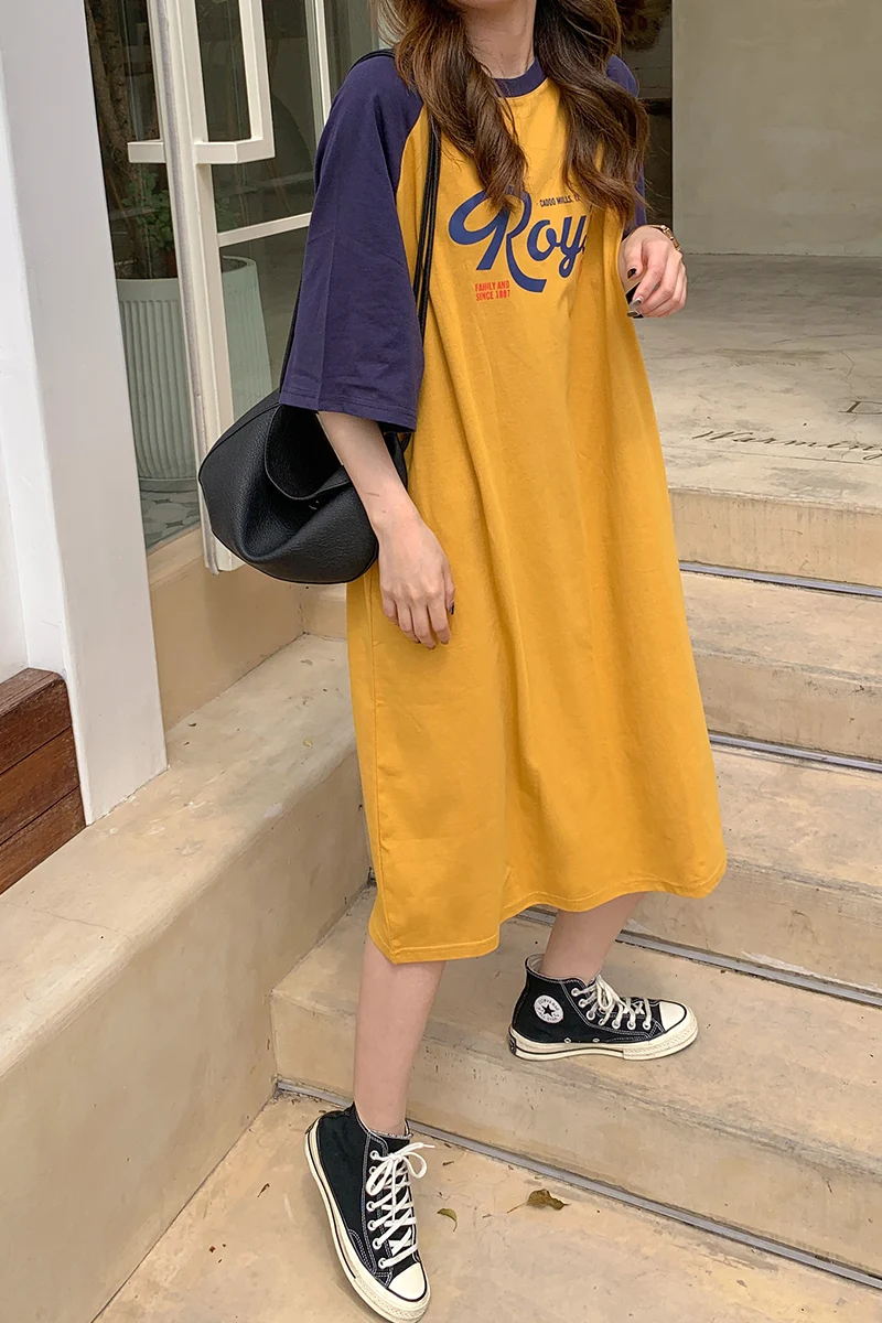 2021 summer new coat long letter printing loose wild maternity short-sleeved t-shirt
2021 summer new coat long letter printing loose wild maternity short-sleeved t-shirt