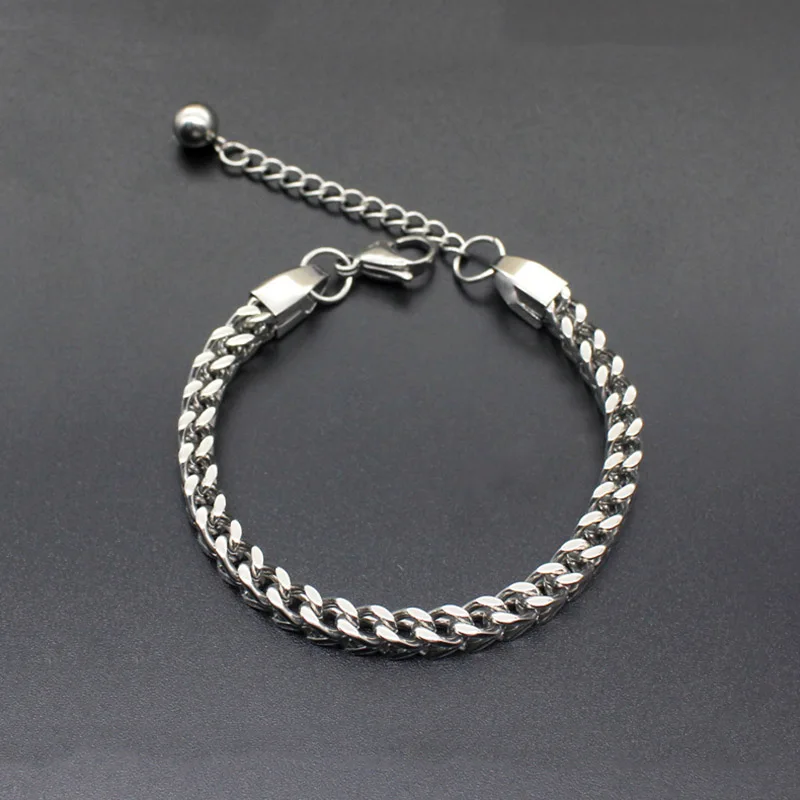 Cuban Link Stainless Steel Chain Bracelet for Men Silver Color Bracelets & Bangles Vintage Hip Hop Jewelry
Cuban Link Stainless Steel Chain Bracelet for Men Silver Color Bracelets & Bangles Vintage Hip Hop Jewelry