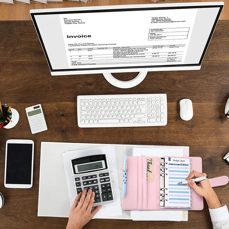 Budget Cash Envelope System A6 PU Leather Binder Set for Planning Notepad
Budget Cash Envelope System A6 PU Leather Binder Set for Planning Notepad