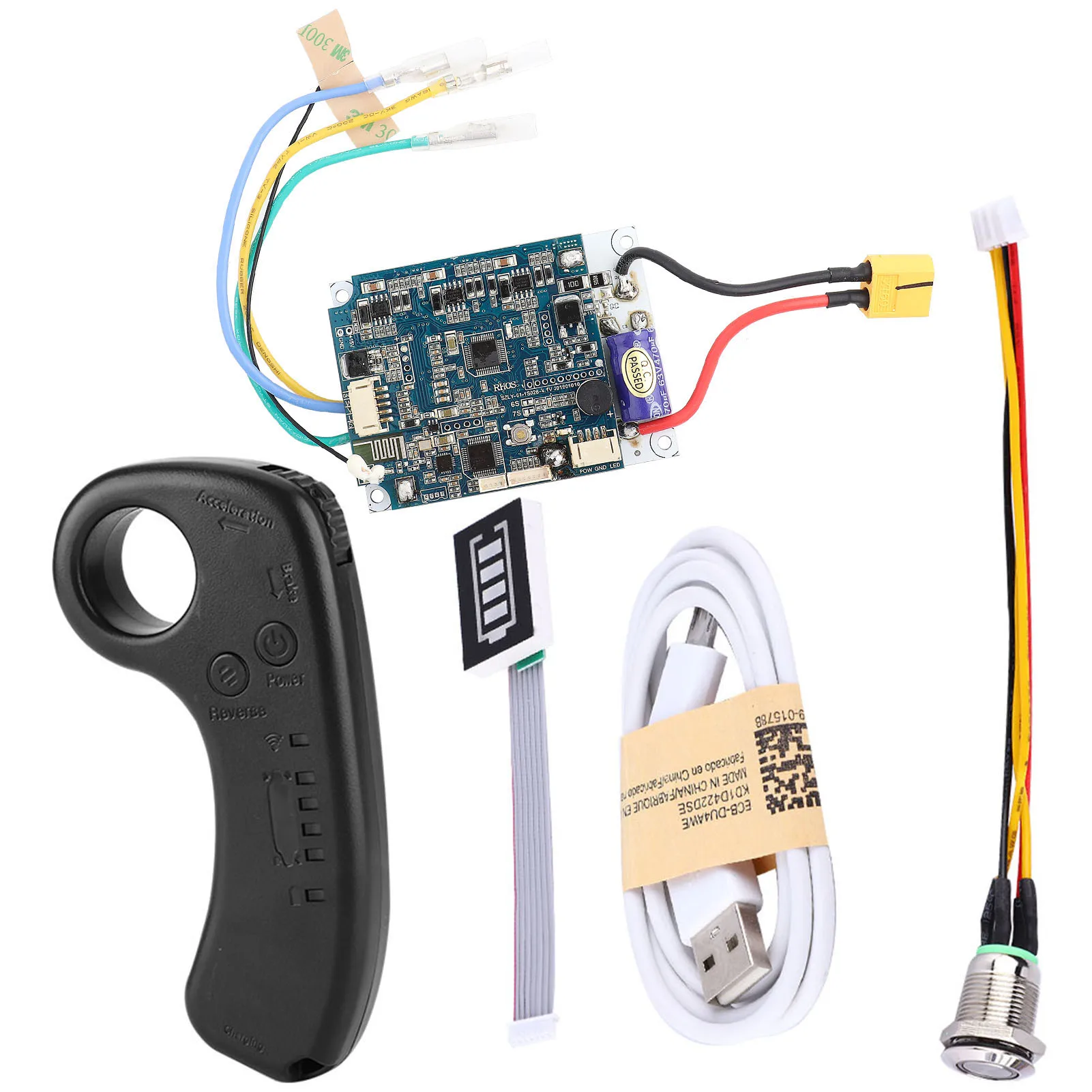 Wireless Controller Single Drive ESC Substitute Control Mainboard with Remote for Electric Four-wheel Scooter
Wireless Controller Single Drive ESC Substitute Control Mainboard with Remote for Electric Four-wheel Scooter