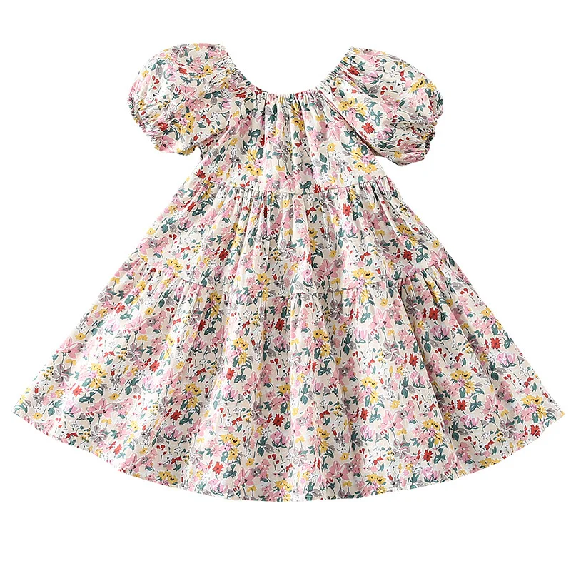 New Summer Dress Girl Party Floral Print Puff sleeve Kids Clothes Baby Girls bandage Backless princess Dress sweet dress Clothes
New Summer Dress Girl Party Floral Print Puff sleeve Kids Clothes Baby Girls bandage Backless princess Dress sweet dress Clothes