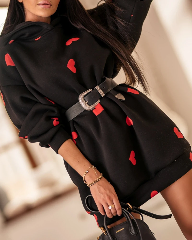 Fashion all-match spring and autumn women's heart-shaped printing long-sleeved hoody chic cute casual sweatshirt ladies jacket
Fashion all-match spring and autumn women's heart-shaped printing long-sleeved hoody chic cute casual sweatshirt ladies jacket