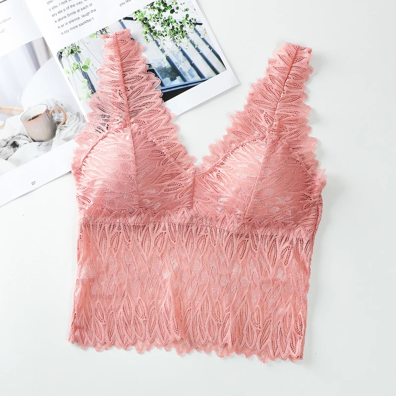 Lace Bralette Push Up Bras Women Sexy Lingerie Deep V Underwear Leaf Embroidery Tank Tops Beauty Back Camisole Soft Vest
Lace Bralette Push Up Bras Women Sexy Lingerie Deep V Underwear Leaf Embroidery Tank Tops Beauty Back Camisole Soft Vest