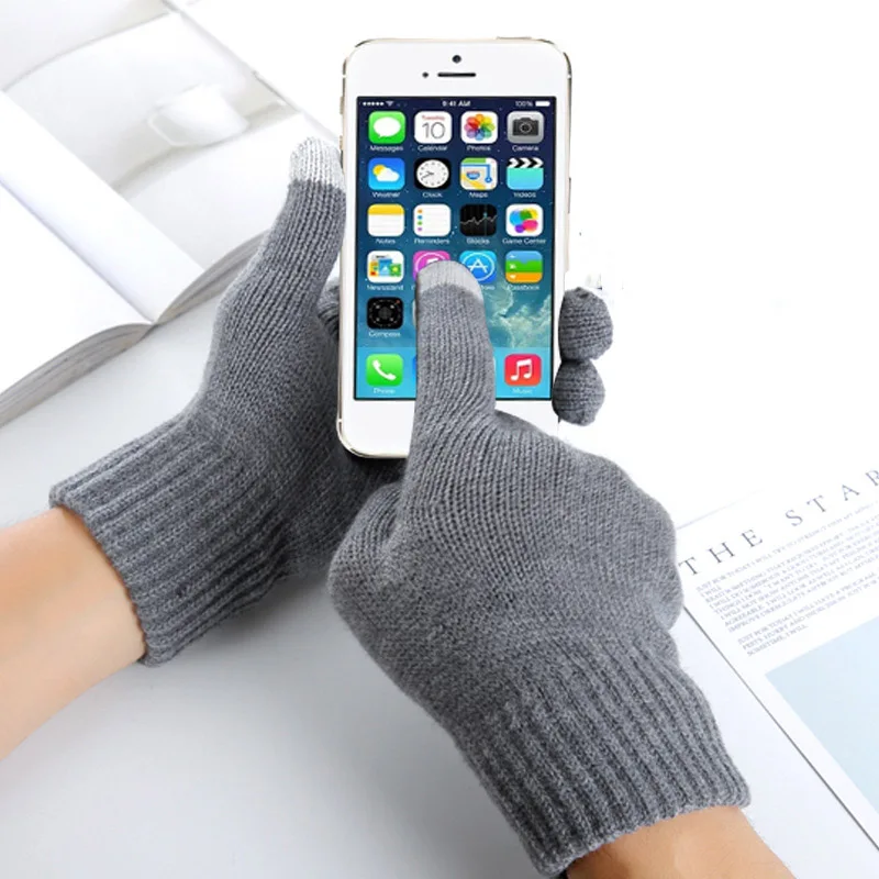 Winter Touch Screen Gloves Women Men Warm Stretch Knit Mittens Imitation Wool Full Finger Guantes Female Crochet Thicken Men
Winter Touch Screen Gloves Women Men Warm Stretch Knit Mittens Imitation Wool Full Finger Guantes Female Crochet Thicken Men