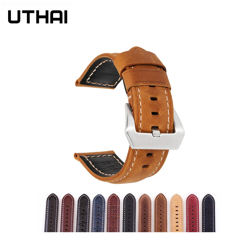 Leather watch strap 20-26mm Men's strap Substitute Panerai Watch Strap Watchband UTHAI Z70
Leather watch strap 20-26mm Men's strap Substitute Panerai Watch Strap Watchband UTHAI Z70