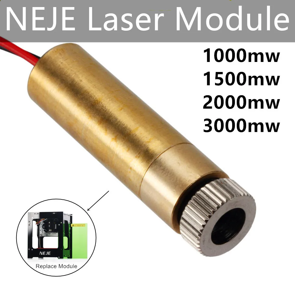 2023NEJE Laser Module 1000mW/1500mW/2000mW/3000mw 445nm/405nm Laser Head Replacement Kit for DK-8-KZ DK-BL DK-FKZ Laser Engraver
2023NEJE Laser Module 1000mW/1500mW/2000mW/3000mw 445nm/405nm Laser Head Replacement Kit for DK-8-KZ DK-BL DK-FKZ Laser Engraver