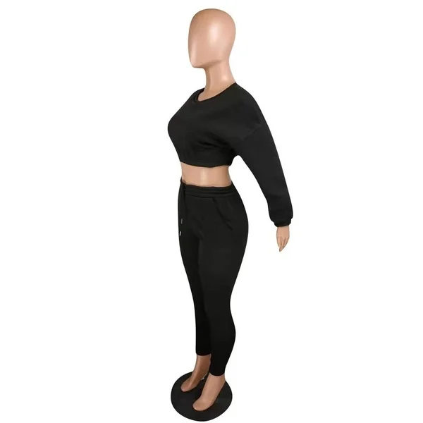 Quality Plus Fleece Women Suit Ladies Casual Solid Color Short Sweater+Slim Lace Up Pant For Female 2021 Autumn Woman Clothing
Quality Plus Fleece Women Suit Ladies Casual Solid Color Short Sweater+Slim Lace Up Pant For Female 2021 Autumn Woman Clothing