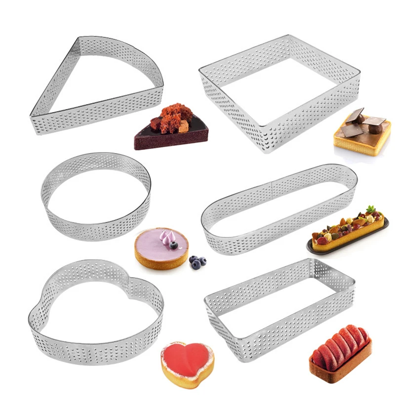 1Pc Mini Tart Ring Stainless Steel Tartlet Mold Small Circle Cutter Pie Ring Heat-Resistant Perforated Cake Mousse Molds
1Pc Mini Tart Ring Stainless Steel Tartlet Mold Small Circle Cutter Pie Ring Heat-Resistant Perforated Cake Mousse Molds