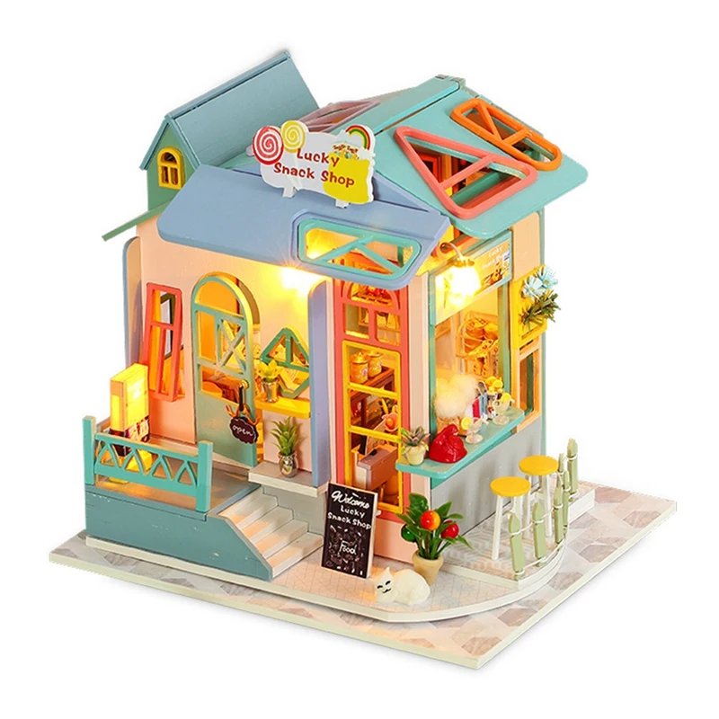 DIY Dollhouse Small Apartment Kit Mini Dolls Best Gifts For Adults And Teenagers Modern Cottage Set With Lights
DIY Dollhouse Small Apartment Kit Mini Dolls Best Gifts For Adults And Teenagers Modern Cottage Set With Lights