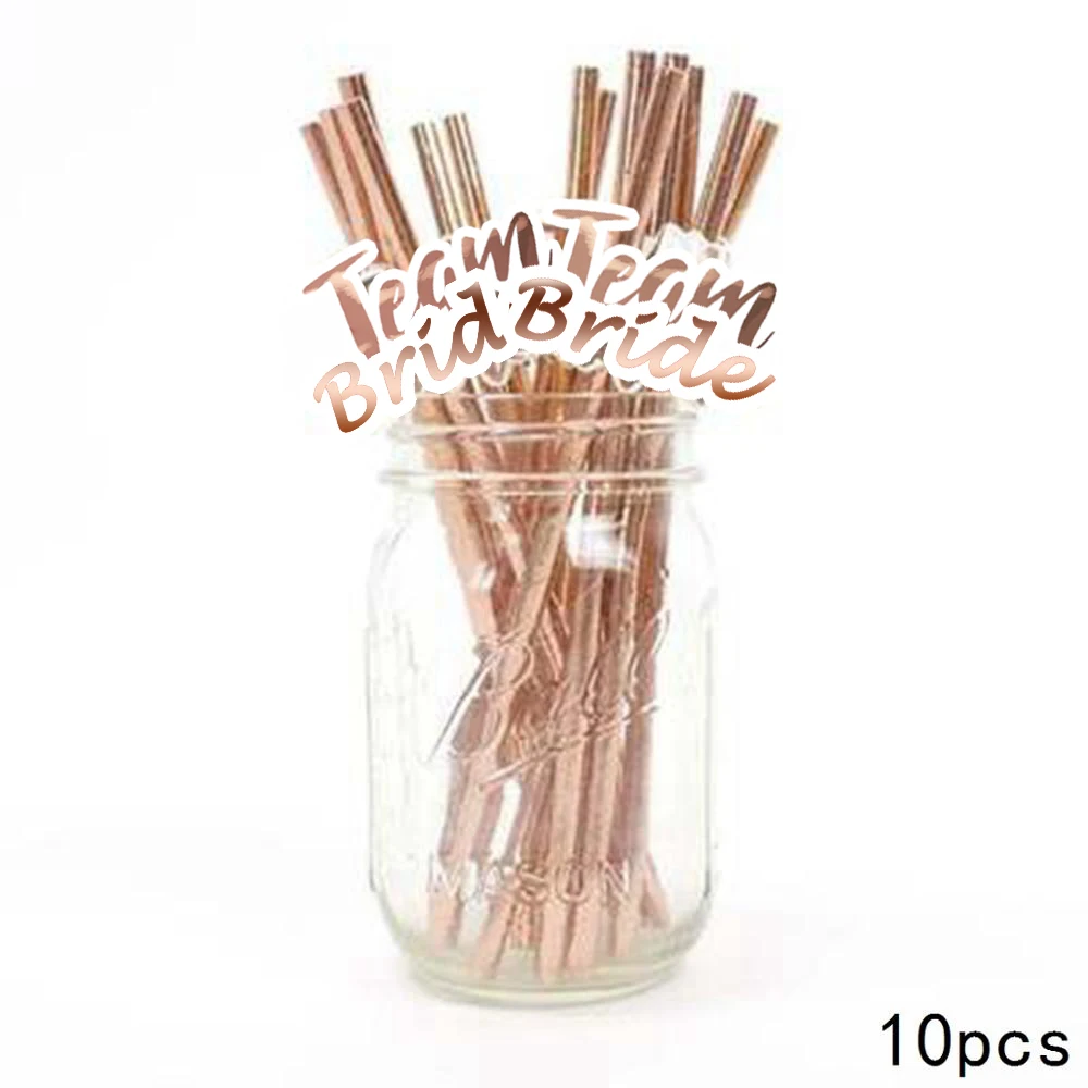 10pcs Rose Gold Team Bride Straws Rustic Party Wedding Bride to be Decor Weeding Decor for Weddings Bachelor Party Bridal shower
10pcs Rose Gold Team Bride Straws Rustic Party Wedding Bride to be Decor Weeding Decor for Weddings Bachelor Party Bridal shower