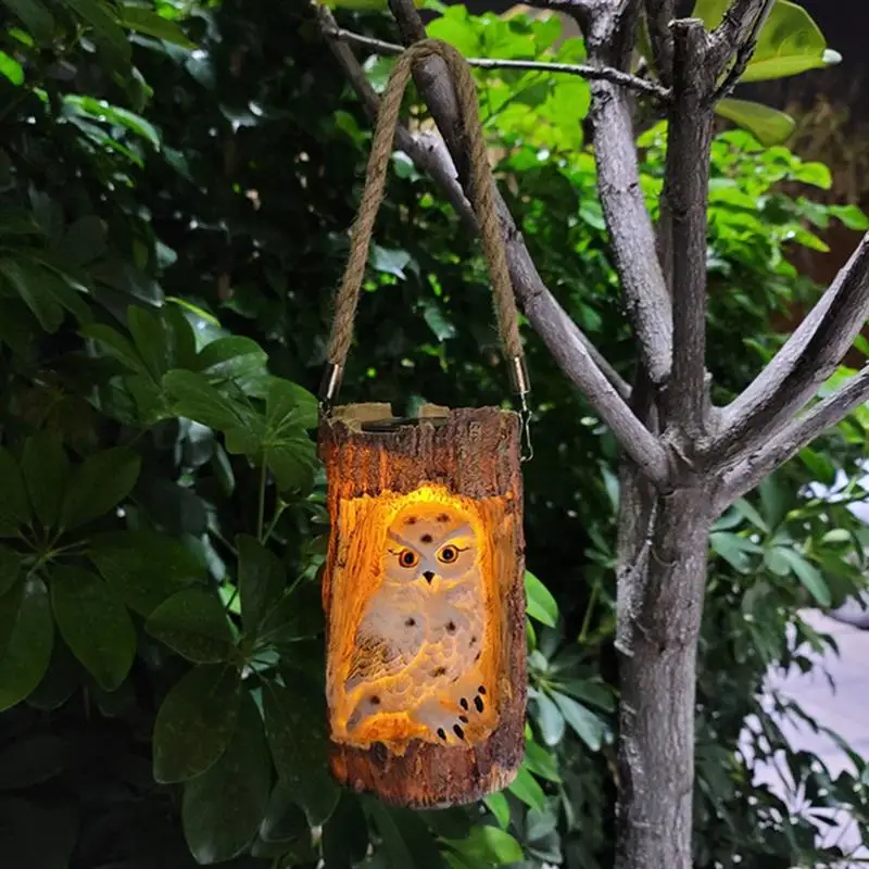 Solar Lawn Light Resin Tree Stump Hanging Owl Waterproof Solar Landscape Lamp for Outdoor Garde Walkway Yard Decoration
Solar Lawn Light Resin Tree Stump Hanging Owl Waterproof Solar Landscape Lamp for Outdoor Garde Walkway Yard Decoration