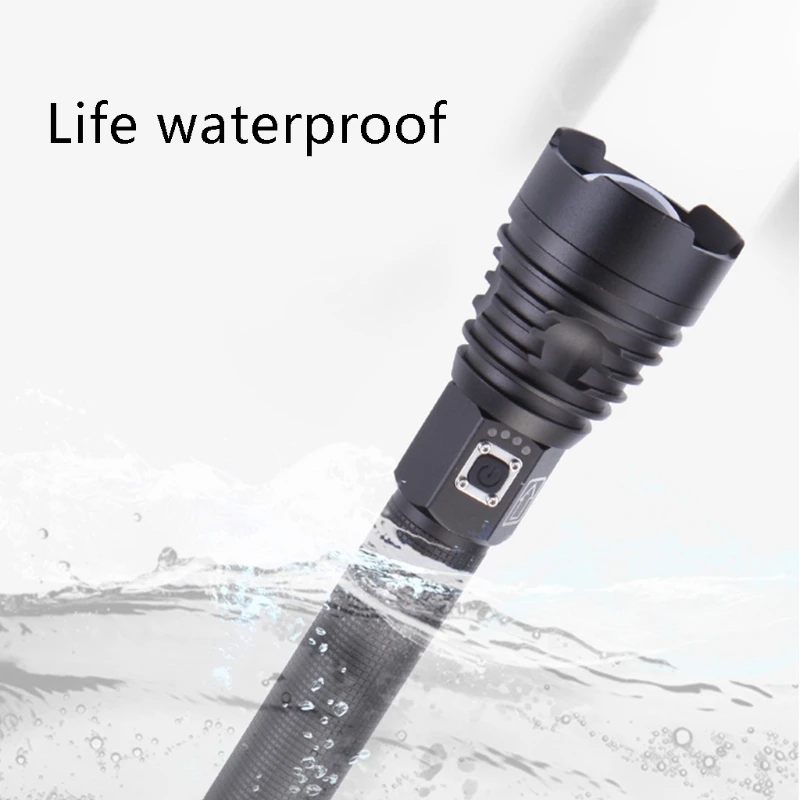 WXTF LED USB Rechargeable Flashlight 6000 Lumens with 3 Modes Zoomable Waterproof Powerful Handheld Light Lamp for Outdoor
WXTF LED USB Rechargeable Flashlight 6000 Lumens with 3 Modes Zoomable Waterproof Powerful Handheld Light Lamp for Outdoor