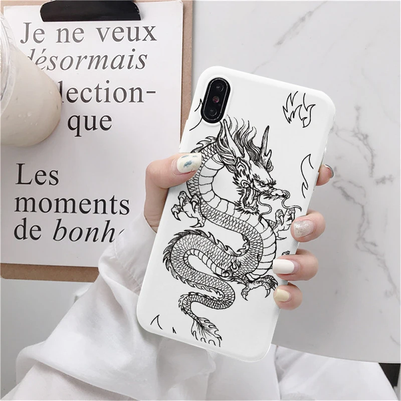 Чехлы с мультяшным драконом для Samsung Galaxy S21 S20 FE M52 M32 M31 S30 S11e S10 S9 S8 Plus S10e Note 20 Ultra A03s A02s