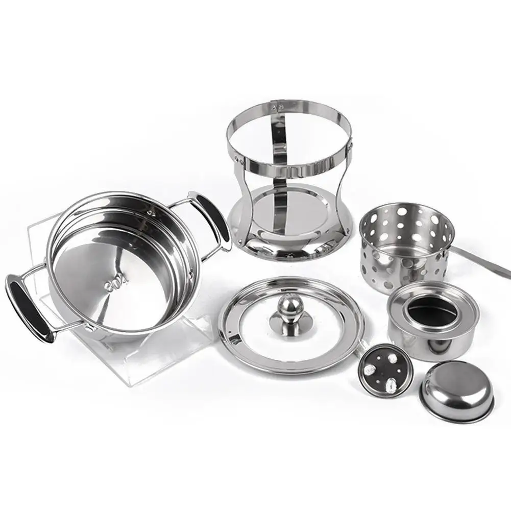 Outdoor camping boiler Chinese cooking stove stainless steel single small cooking gas stove alcohol stove hot pot
Outdoor camping boiler Chinese cooking stove stainless steel single small cooking gas stove alcohol stove hot pot