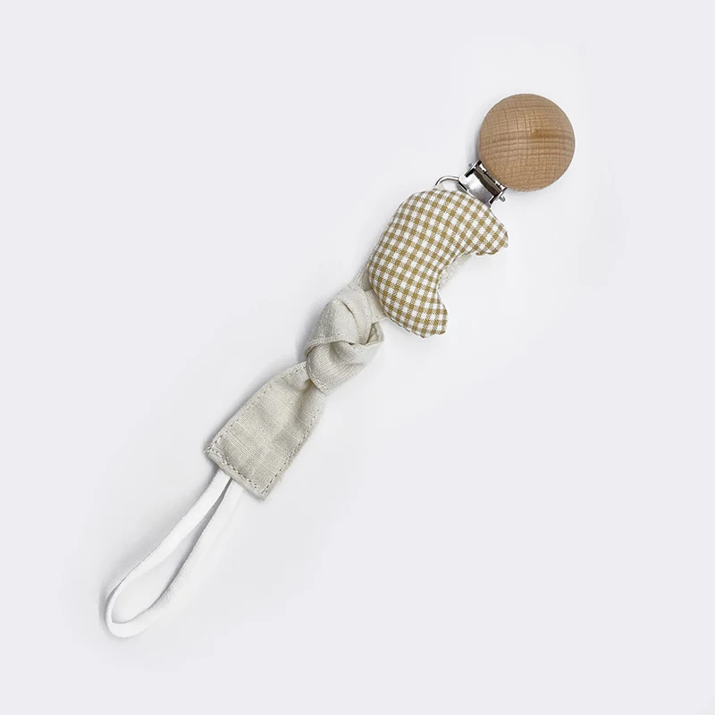 Baby Pacifier Clip Infant Newborn Cotton Wooden Pacifier Chain Nipple Soother Dummy Holder Eco-friendly Material
Baby Pacifier Clip Infant Newborn Cotton Wooden Pacifier Chain Nipple Soother Dummy Holder Eco-friendly Material