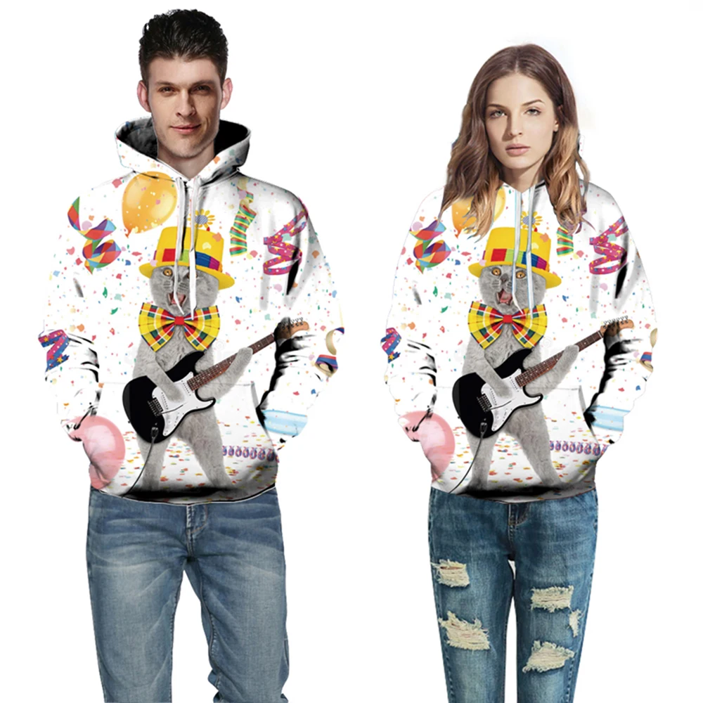 New Fashion Men/Women 3d Hoodies Funny Printed Playing Guitar Cat Hooded Hoody Hip Hop Sweatshirts YBQ7000
New Fashion Men/Women 3d Hoodies Funny Printed Playing Guitar Cat Hooded Hoody Hip Hop Sweatshirts YBQ7000