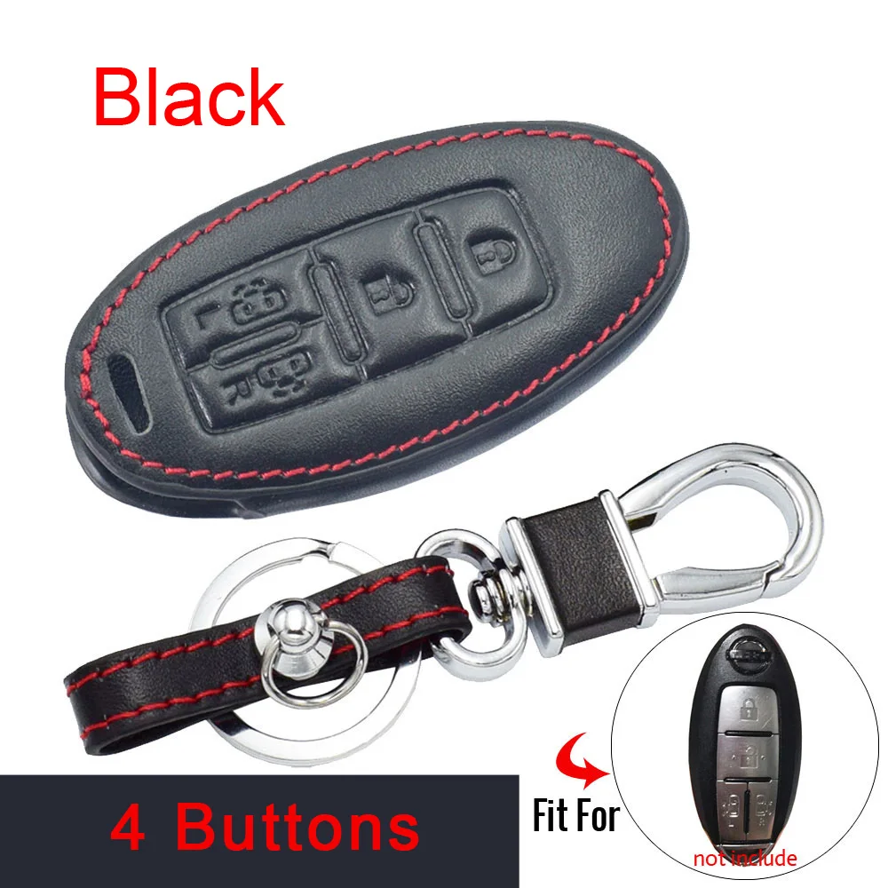 Чехол для автомобильного ключа из натуральной кожи для Nissan Quest MPV Elgrand NV200 Evalia Serena, 5-кнопочный пульт дистанционного управления, кожаная сумка, брелок для ключей, чехол 
Чехол для автомобильного ключа из натуральной кожи для Nissan Quest MPV Elgrand NV200 Evalia Serena, 5-кнопочный пульт дистанционного управления, кожаная сумка, брелок для ключей, чехол