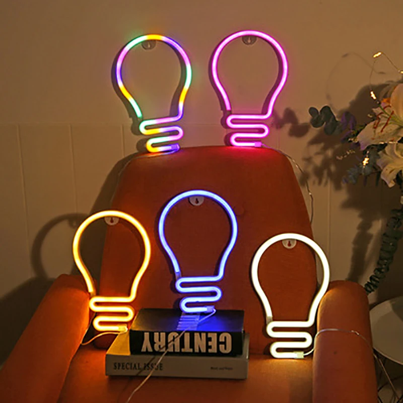 LED Bulb Neon Sign Art Decorative Lights Wall Decor Hanging Lamp Night Light For Kid Room Bedroom Christmas Unique Children Gift
LED Bulb Neon Sign Art Decorative Lights Wall Decor Hanging Lamp Night Light For Kid Room Bedroom Christmas Unique Children Gift