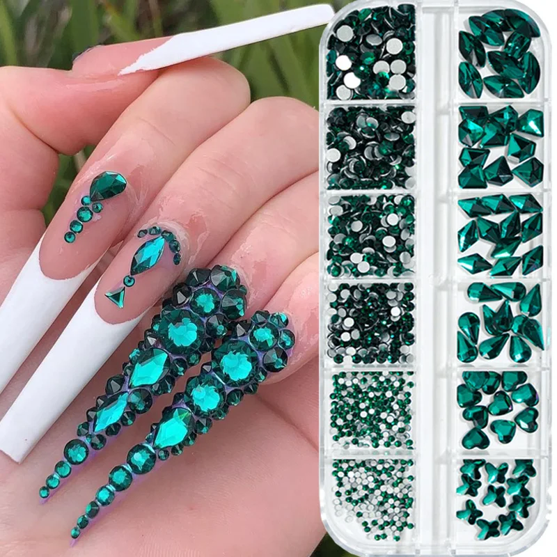 12 Girds 3D Shiny Nail Rhinestones AB Flatback Colorful Crystals Mixed Size Glitter Diamond Nail Art Decorations Manicure Gems
12 Girds 3D Shiny Nail Rhinestones AB Flatback Colorful Crystals Mixed Size Glitter Diamond Nail Art Decorations Manicure Gems