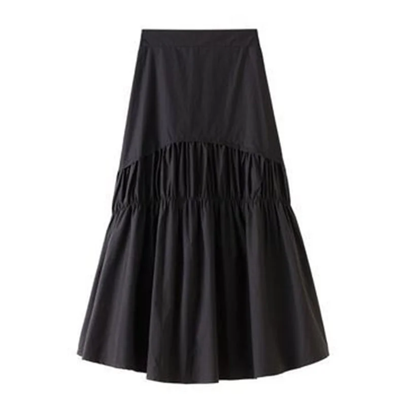 Cotton Pleated Skirt Women Fashion 2021 Summer Casual Solid A Line High Waist Midi Long Skirt Female Black White Purple
Cotton Pleated Skirt Women Fashion 2021 Summer Casual Solid A Line High Waist Midi Long Skirt Female Black White Purple