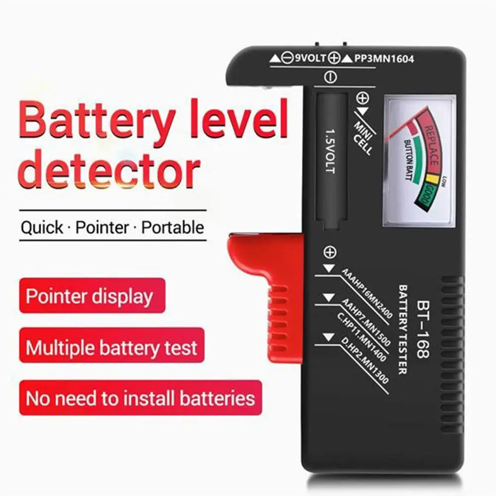 1PC New Portable Battery Capacitance Tester Universal Volt Checker AAA AA C D 9V & Button Cell Portable Digital Diagnostic Tool
1PC New Portable Battery Capacitance Tester Universal Volt Checker AAA AA C D 9V & Button Cell Portable Digital Diagnostic Tool