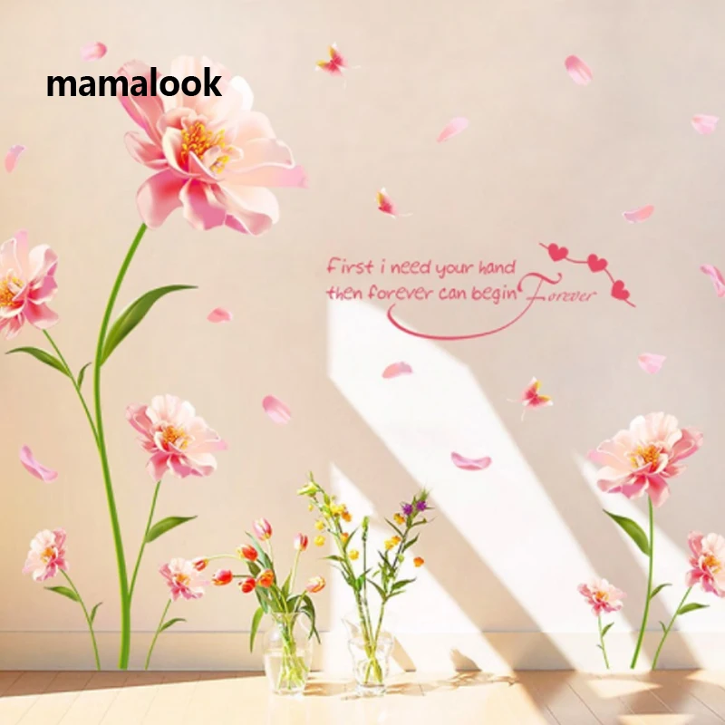 Large Size (210cm*140cm) Romantic Pink Flowers Wall Stickers for Living Room Bedroom Valentine's Day Art Decals Home Decoration
Large Size (210cm*140cm) Romantic Pink Flowers Wall Stickers for Living Room Bedroom Valentine's Day Art Decals Home Decoration