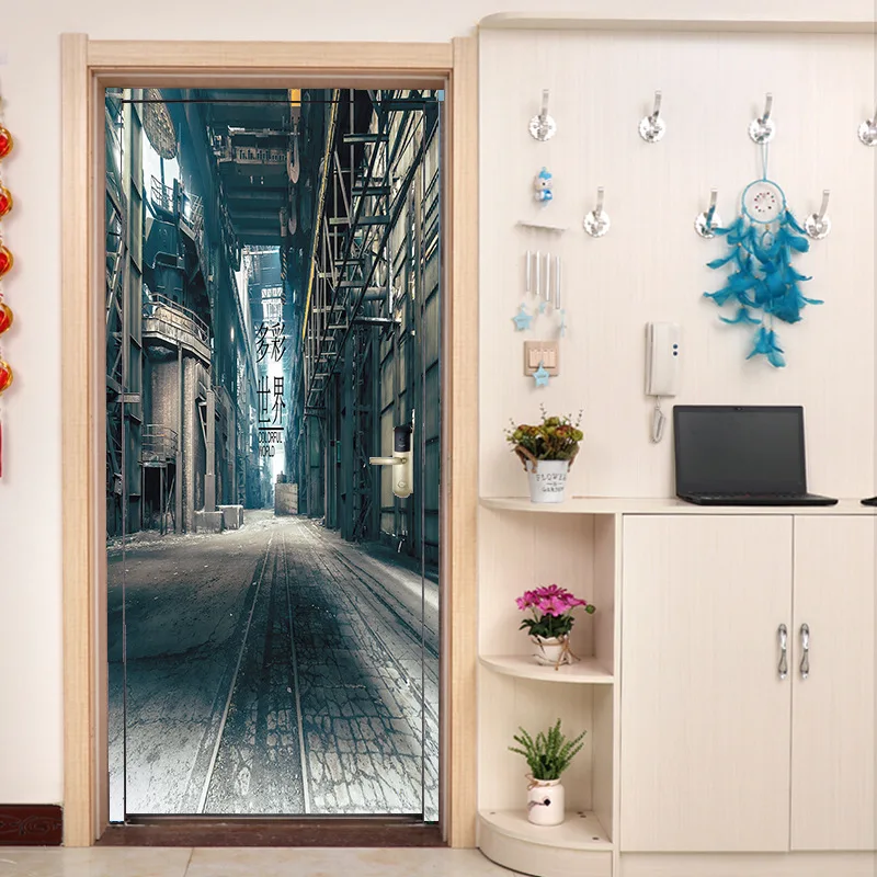 3D DIY Self-adhesive Door Sticker Retro Warehouse Bedroom Poster Door Mural PVC Waterproof Removable Art Vinyl Wallpaper Roll
3D DIY Self-adhesive Door Sticker Retro Warehouse Bedroom Poster Door Mural PVC Waterproof Removable Art Vinyl Wallpaper Roll