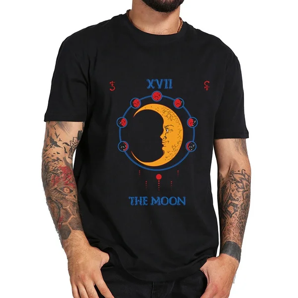Мужская Повседневная футболка la luna, забавная хлопковая футболка с коротким рукавом и принтом Таро и луна, лето
Мужская Повседневная футболка la luna, забавная хлопковая футболка с коротким рукавом и принтом Таро и луна, лето