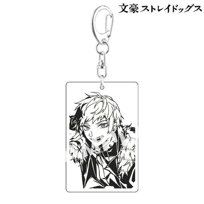Bungo Stray Dogs Keychain Woman Anime Key Chain Men Car Keyring Holder Pendant Unisex Elegant Acrylic Jewelry Fans Otaku Gift
Bungo Stray Dogs Keychain Woman Anime Key Chain Men Car Keyring Holder Pendant Unisex Elegant Acrylic Jewelry Fans Otaku Gift