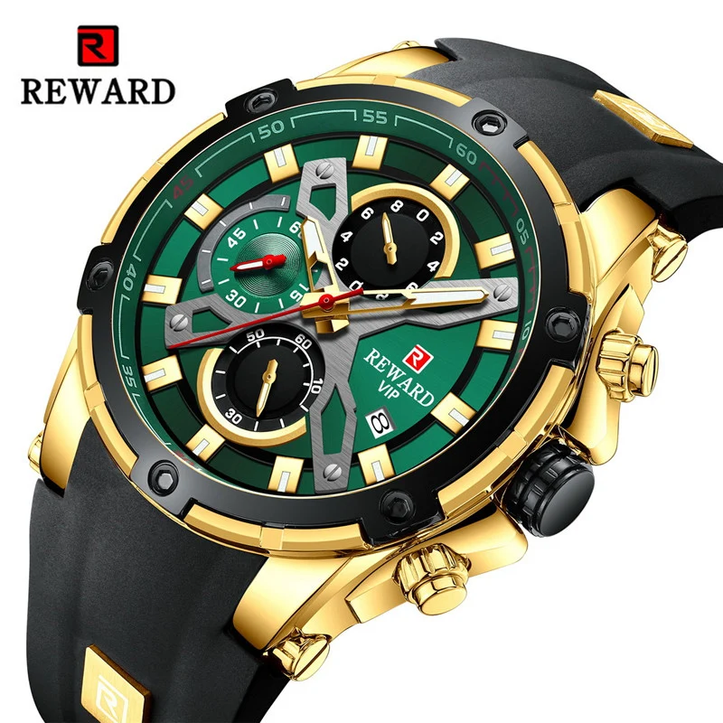 REWARD Watch Quartz Three Hands Watch Waterproof Watch Silicone strap Watches For Men's Military Watch Clock Sports Wristwatch
REWARD Watch Quartz Three Hands Watch Waterproof Watch Silicone strap Watches For Men's Military Watch Clock Sports Wristwatch