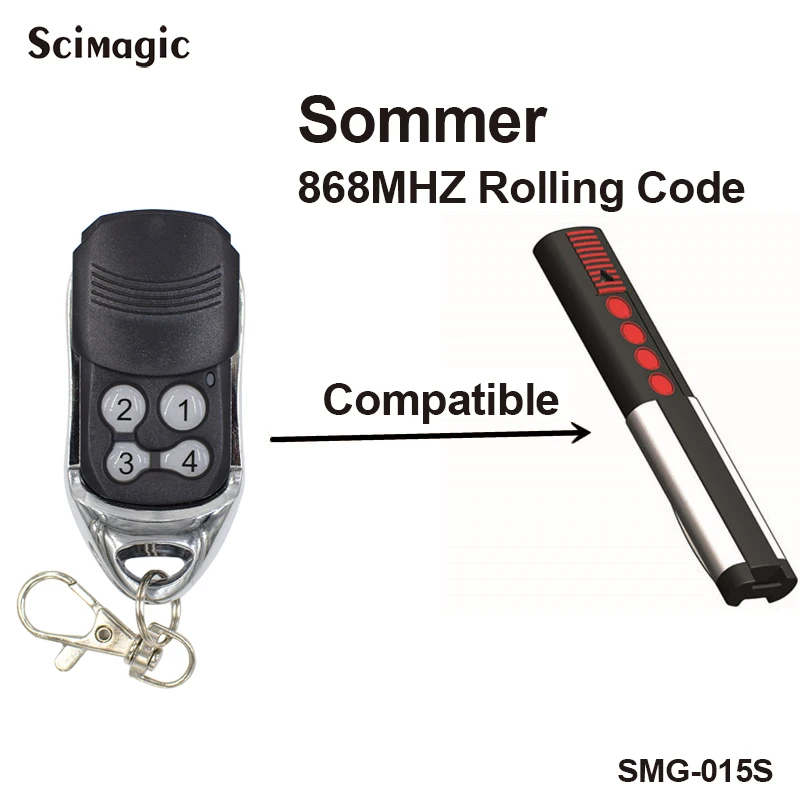 SOMMER APERTO Garage Door Remote Control 868MHz SOMMER 4025 4026 4020 4011 4031 Opener
SOMMER APERTO Garage Door Remote Control 868MHz SOMMER 4025 4026 4020 4011 4031 Opener