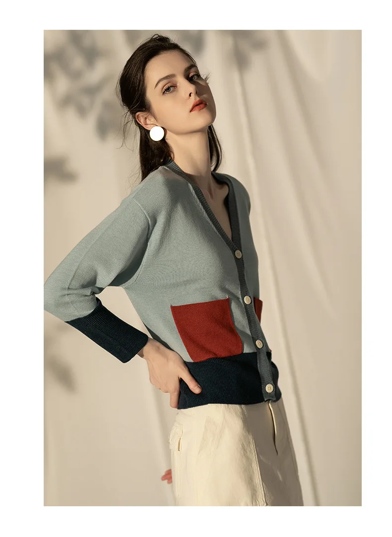 Micosoni Retro Fashion Women's Clothing 2019 Autumn and Winter New Loose Color V-collar Long Sleeve Woolen Cardigan Sweaters
Micosoni Retro Fashion Women's Clothing 2019 Autumn and Winter New Loose Color V-collar Long Sleeve Woolen Cardigan Sweaters