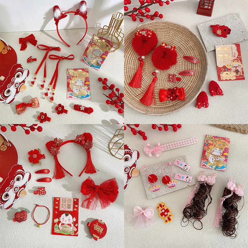 2022 New Year Girls Cute Red Bow Hairpins Set For Kids Children Sweet Hair Rope Hair Clip Barrettes Fashion Hair Accessories
2022 New Year Girls Cute Red Bow Hairpins Set For Kids Children Sweet Hair Rope Hair Clip Barrettes Fashion Hair Accessories