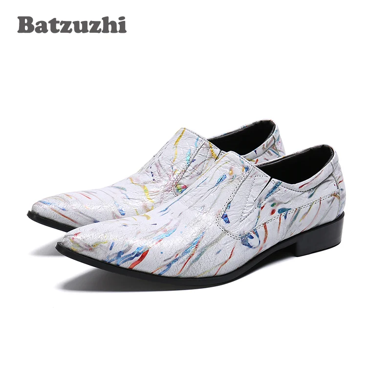 Batzuzhi/Модные Мужские модельные туфли; Кожаные туфли с острым носком в винтажном стиле с металлическим острым носком; Chaussure Homme; Роскошные мужс...
Batzuzhi/Модные Мужские модельные туфли; Кожаные туфли с острым носком в винтажном стиле с металлическим острым носком; Chaussure Homme; Роскошные мужс...