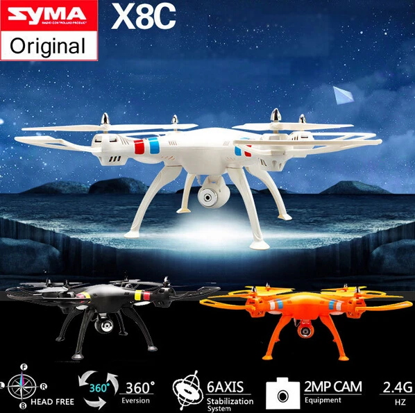 

2015 Newest Drone With Camera Syma X8C 2.4G 4ch 6 Axis Venture with 2MP Wide Angle Camera RC Quadcopter RTF RC Helicopter